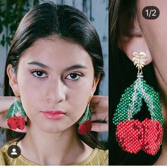 100% handmade earrings - Picture 2 of 2